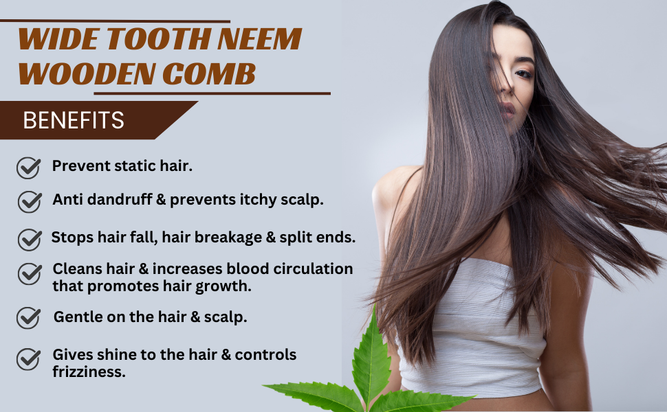 Taming the Mane: How Neem Wood Combs Can Prevent Hair Loss During Detangling