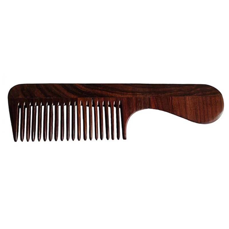 Rufiys Rose Wood Comb for Women & Men, Wooden Handle Comb for Detangling Scalp Massage & Styling (Rose wood Comb)