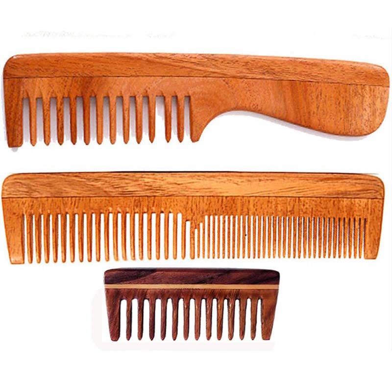 Wooden Comb Set for Women & Men, Hair comb (Pack of 3)