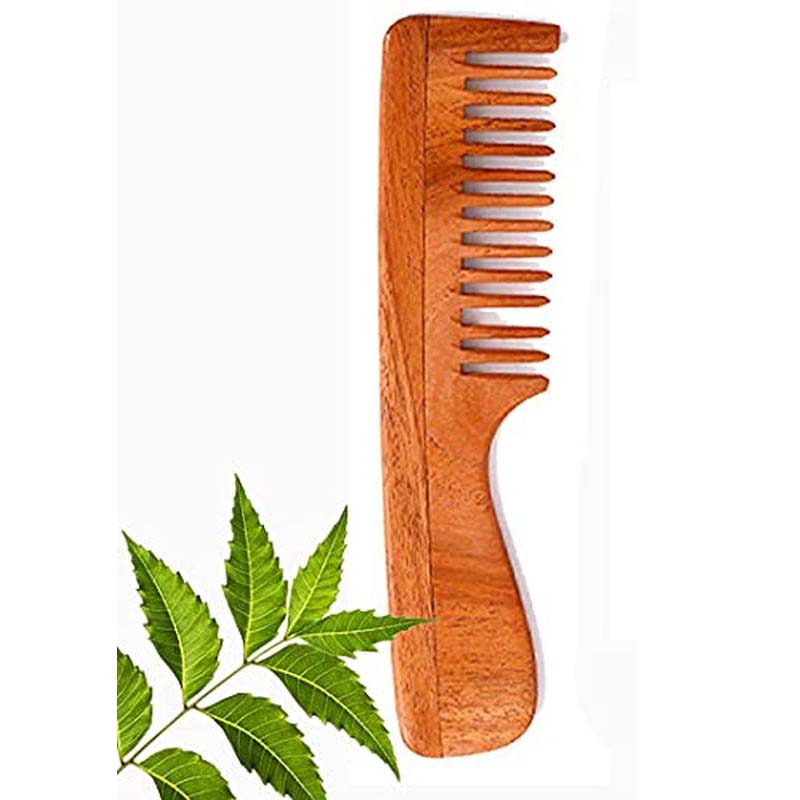 Natural NeemWood Wooden Comb for Women & Men | Helps Hair Growth |Dandruff Remover