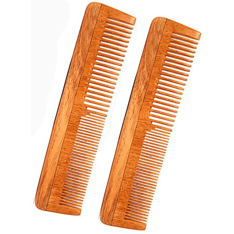 Rufiys Neem Comb Combo Set for Women & Men | Help Hair Regrowth |Dandruff Remover (Pack of 2)