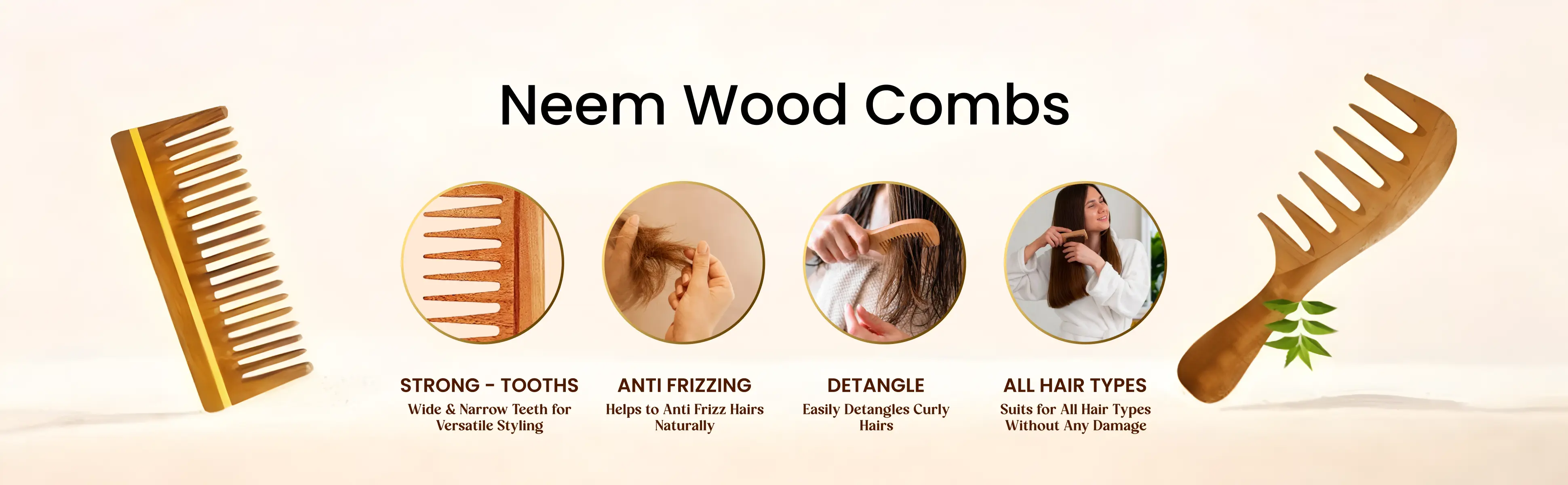 rose wood handle comb-1