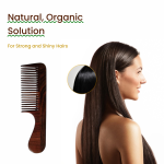 Rose Wood Comb for Women & Men | Wooden Handle Comb for Detangling, Scalp Massage & Styling