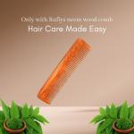 Rufiys Pure Neem Wooden Comb for Women & Men