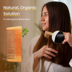 Rufiys Neem Wooden Comb for Hair Growth Women & Men | Health and Glow Hairs