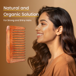 Rufiys Small Tooth Neem Wood Comb for Hair Growth (kacchi Small)
