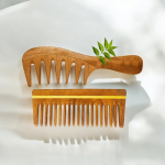 Rufiys Neem Wooden Comb for Women & Men | Wide Tooth Dandruff Comb